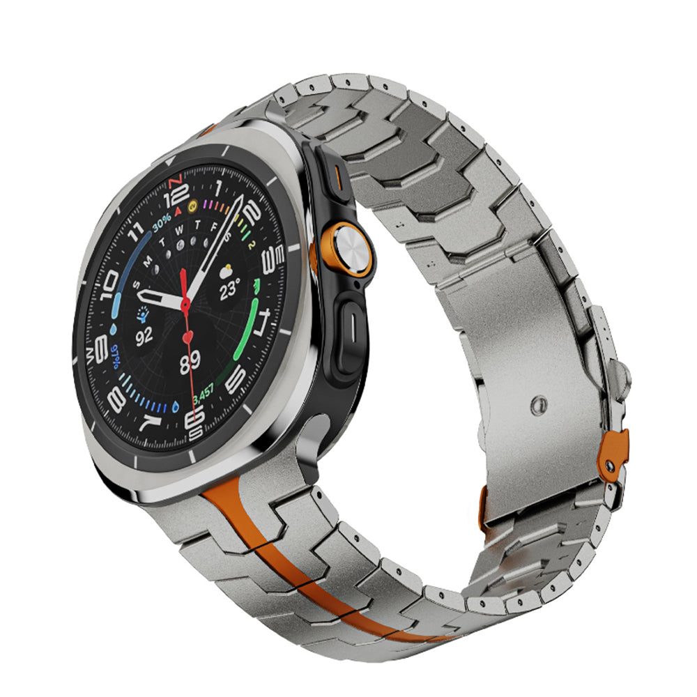 Techsuit - Watchband (W063) - Samsung Galaxy Watch Ultra 47mm / Watch Ultra 2 - Titanium Orange