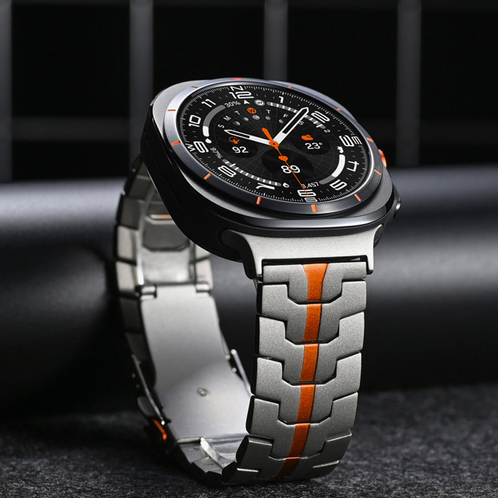 Techsuit - Watchband (W063) - Samsung Galaxy Watch Ultra 47mm / Watch Ultra 2 - Silvery