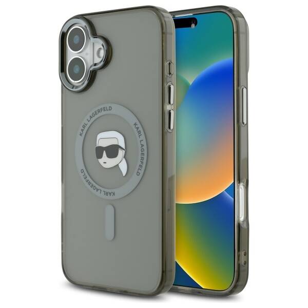 Karl Lagerfeld - IML MagSafe (KLHMP16MHLSKIK) - iPhone 16 Plus - Karl`s Head