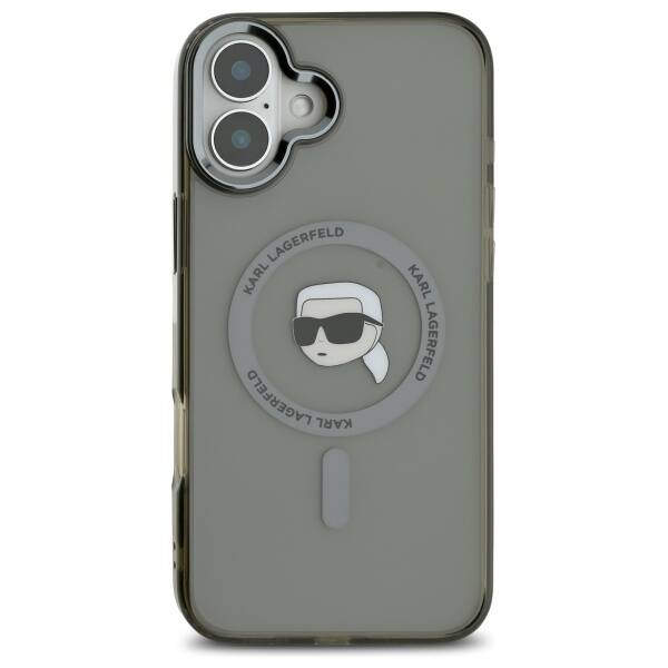 Karl Lagerfeld - IML MagSafe (KLHMP16MHLSKIK) - iPhone 16 Plus - Karl`s Head