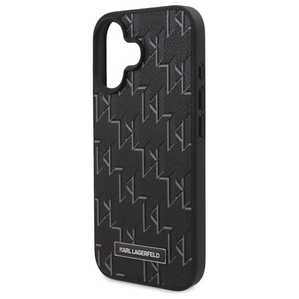 Karl Lagerfeld - Leather MagSafe (KLHMP16SPKHPORPK) - iPhone 16 - Hot Stamp