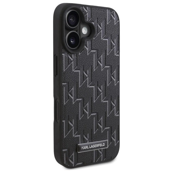 Karl Lagerfeld - Leather MagSafe (KLHMP16SPKHPORPK) - iPhone 16 - Hot Stamp
