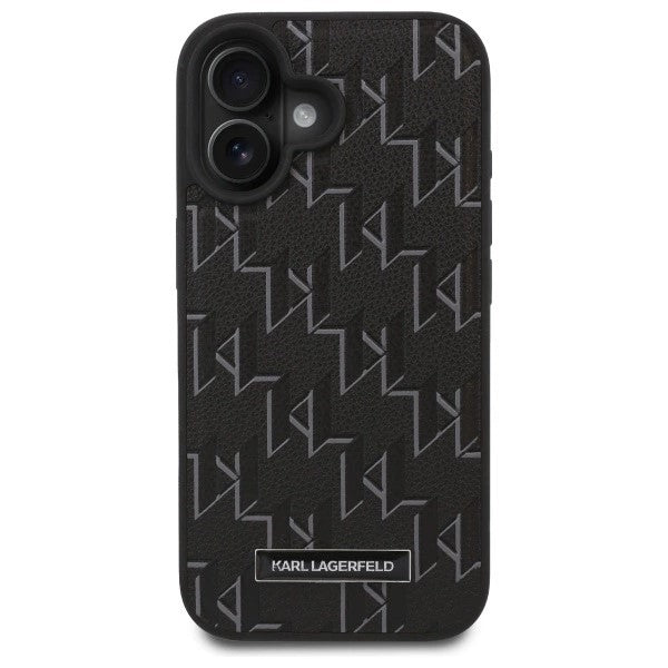 Karl Lagerfeld - Leather MagSafe (KLHMP16SPKHPORPK) - iPhone 16 - Hot Stamp
