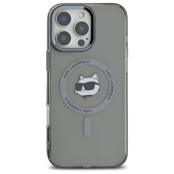 Karl Lagerfeld - IML MagSafe (KLHMP16LHLSCHK) - iPhone 16 Pro - Metal Choupette`s Head