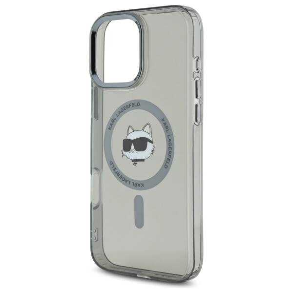 Karl Lagerfeld - IML MagSafe (KLHMP16LHLSCHK) - iPhone 16 Pro - Metal Choupette`s Head