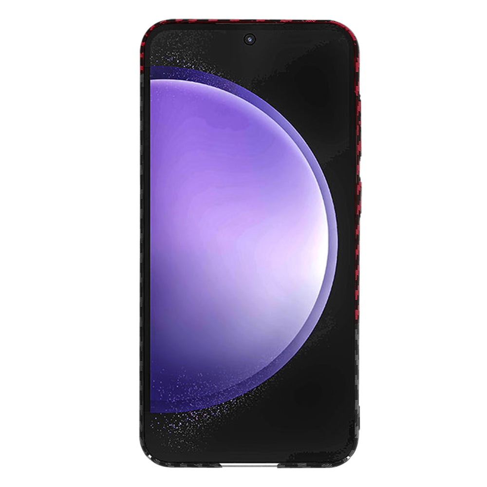 Techsuit - Carbonite FiberShell - Samsung Galaxy S23 FE - Red Vortex