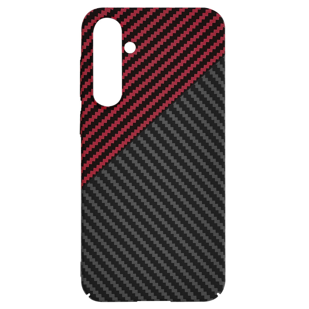 Techsuit - Carbonite FiberShell - Samsung Galaxy S23 FE - Red Vortex