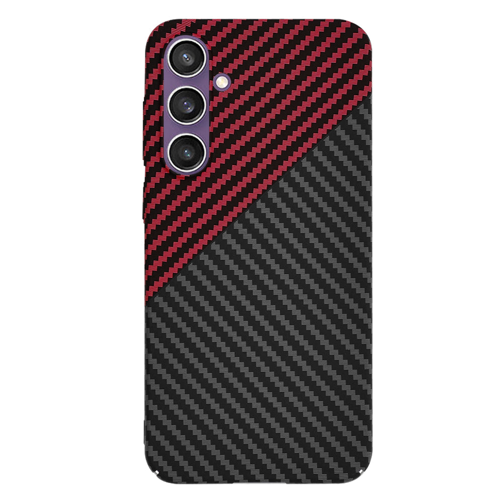 Techsuit - Carbonite FiberShell - Samsung Galaxy S23 FE - Red Vortex