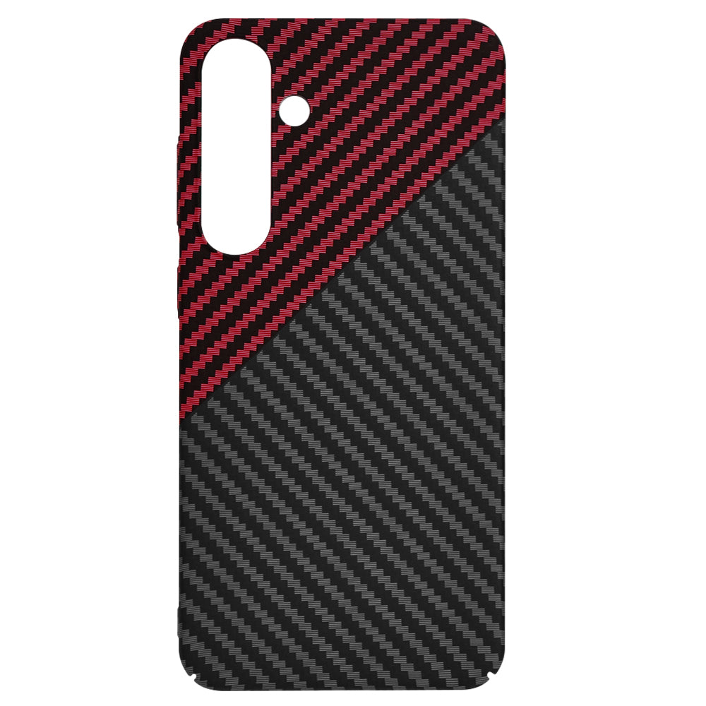 Techsuit - Carbonite FiberShell - Samsung Galaxy S24 Plus - Red Vortex