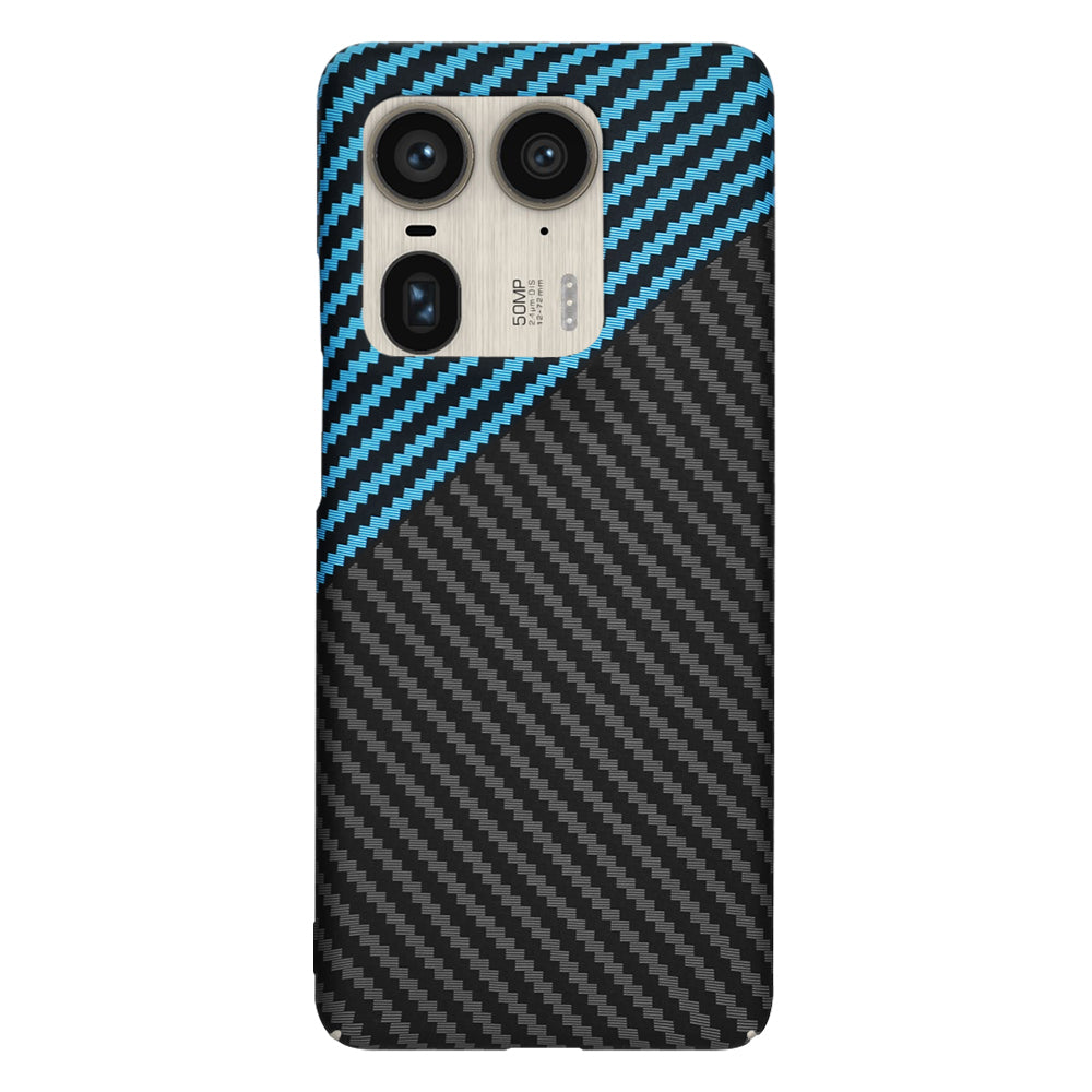 Techsuit - Carbonite FiberShell - Motorola Edge 50 Ultra - Blue Pulse