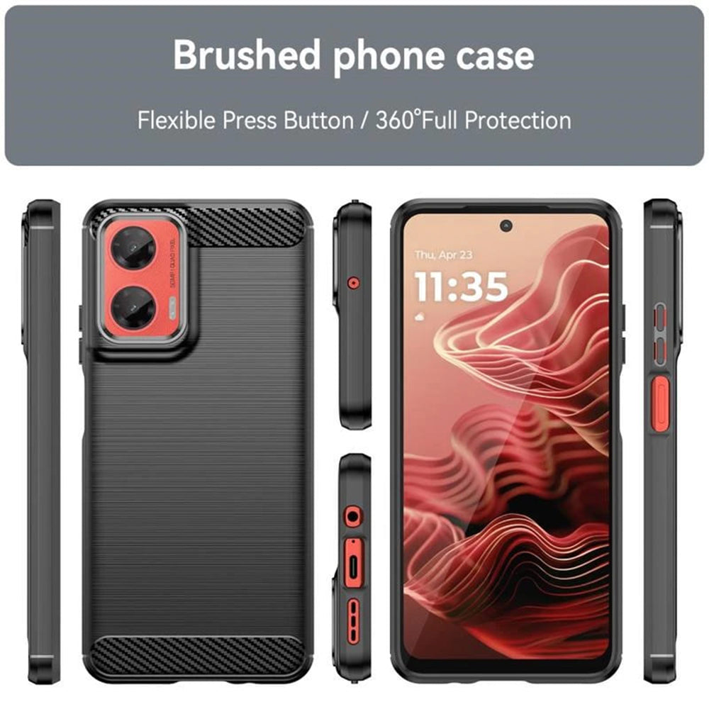 Techsuit - Carbon Silicone - Motorola Moto G75 - Blue