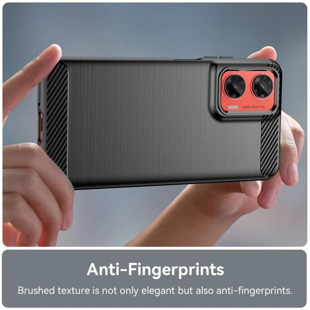 Techsuit - Carbon Silicone - Motorola Moto G75 - Black