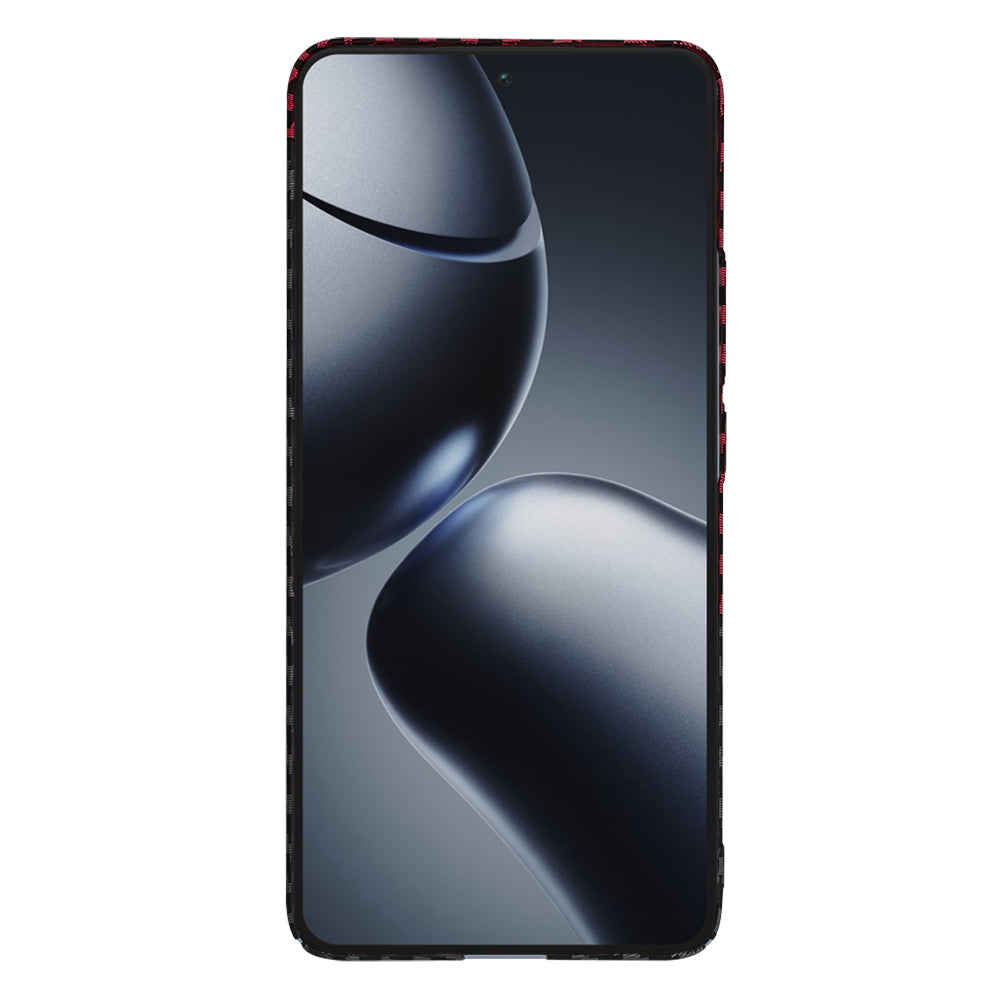 Techsuit - Carbonite FiberShell - Xiaomi 14T Pro - Red Vortex