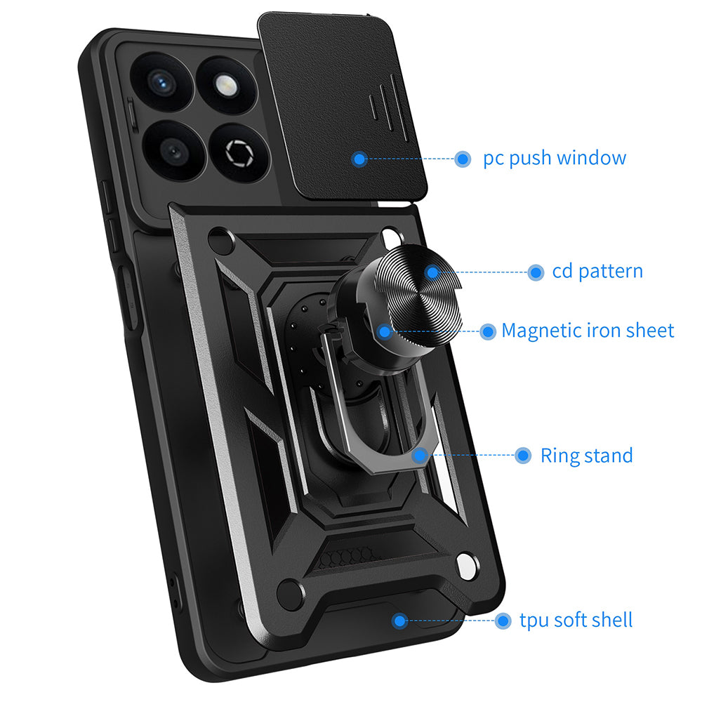 Techsuit - CamShield Series - Honor 200 Smart / X7c - Black
