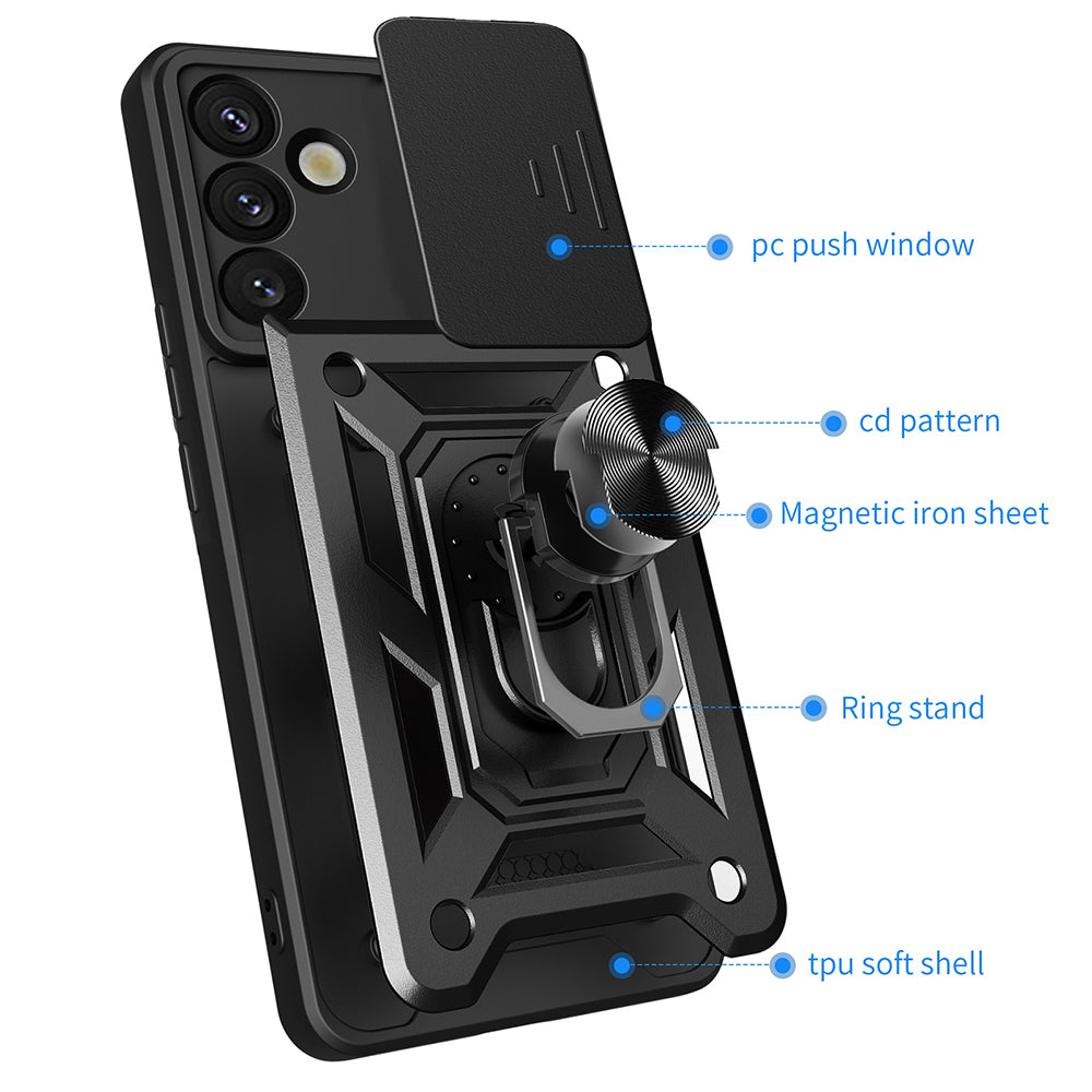Techsuit - CamShield Series - Samsung Galaxy S25 Plus - Rose Gold