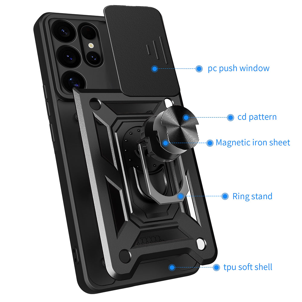 Techsuit - CamShield Series - Samsung Galaxy S25 Ultra - Black