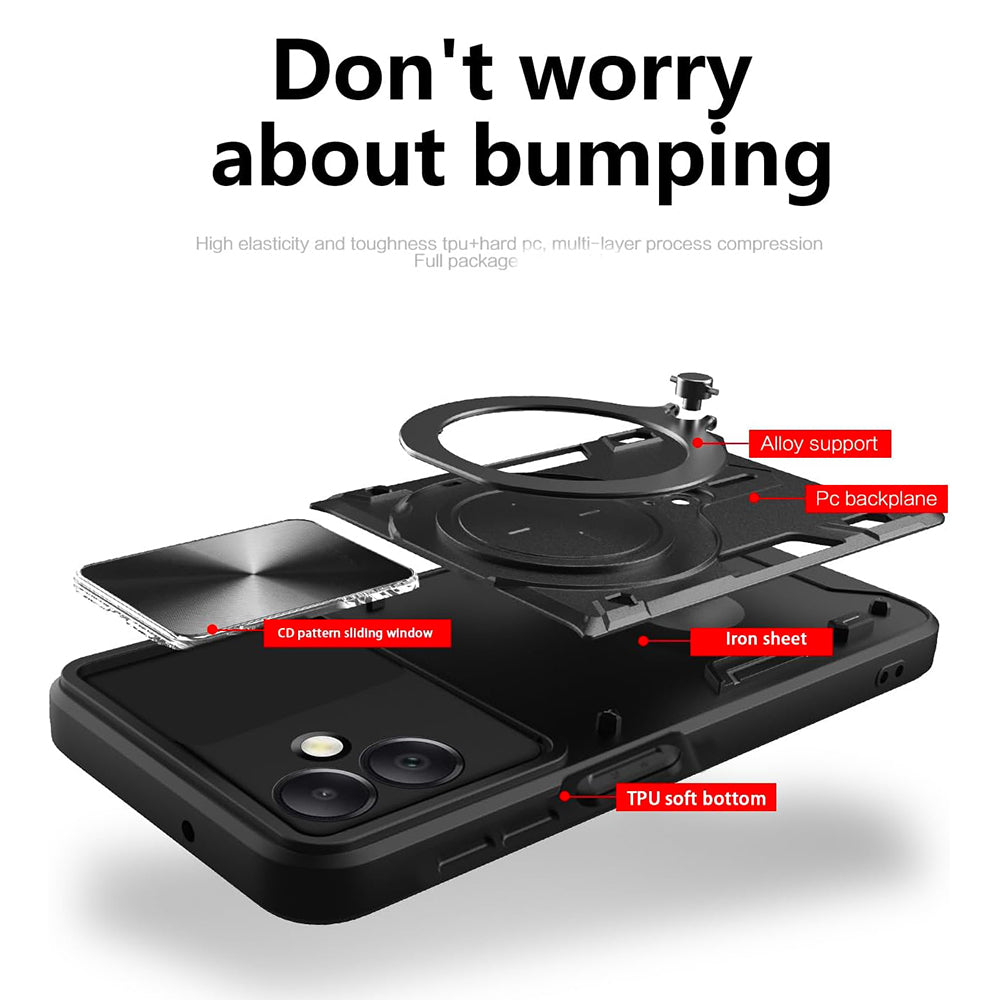 Techsuit - CamGuard Pro - Honor 200 Smart / X7c - Black