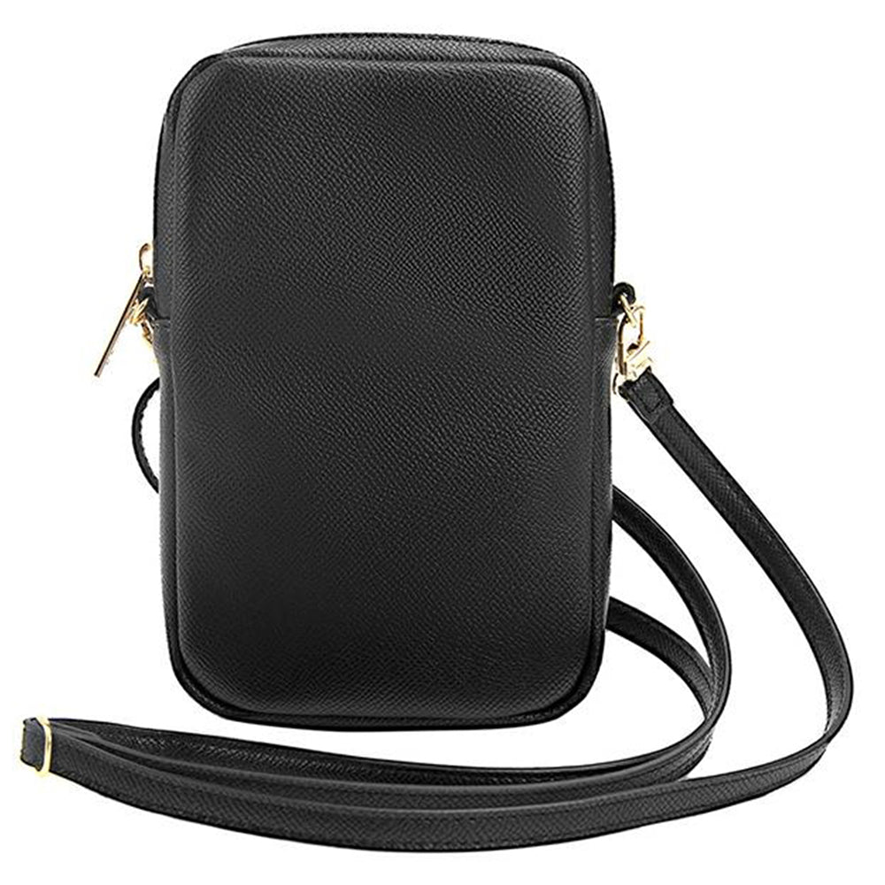 Guess - Universal Phone Pouch Zip Triangle 4G (GUWBZPGSTEGK) - Universal, Adjustable Strap, Zip Closure - Black