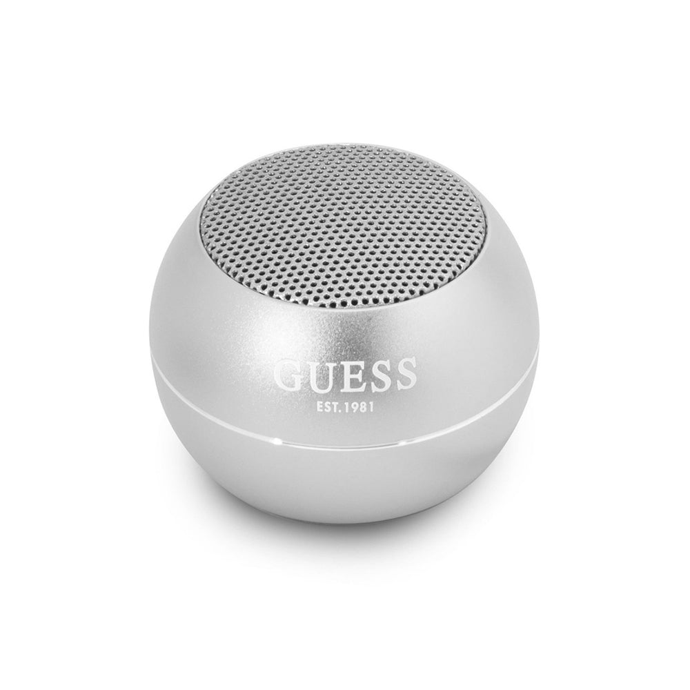 Guess - Wireless Mini Speaker (GUWSALGEG) - Bluetooth 5.0, 3W, 300mAh, 4H - Grey