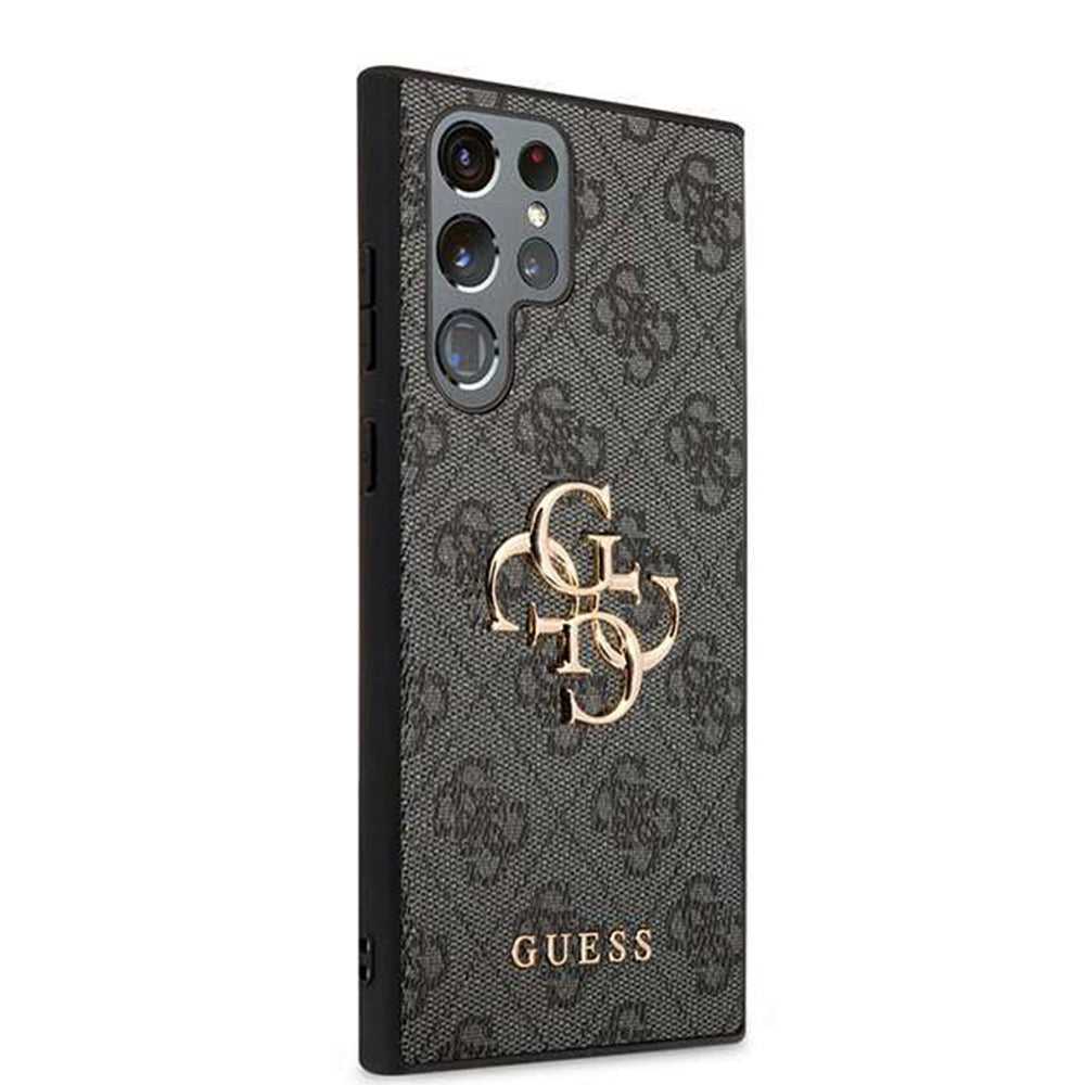 Husa de protectie Guess Leather 4G compatibil cu Samsung Galaxy S24 Ultra, Negru