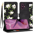 Techsuit - FlipCraft - Motorola Moto G55 - Flowers of the Dawn