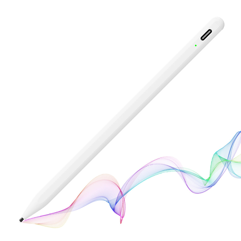 Techsuit - Stylus Pen (A580S) - for iPad, Bluetooth, Type-C, 130mAh, 5V, Palm Rejection, Microsoft Nib, Mute Writing - W
