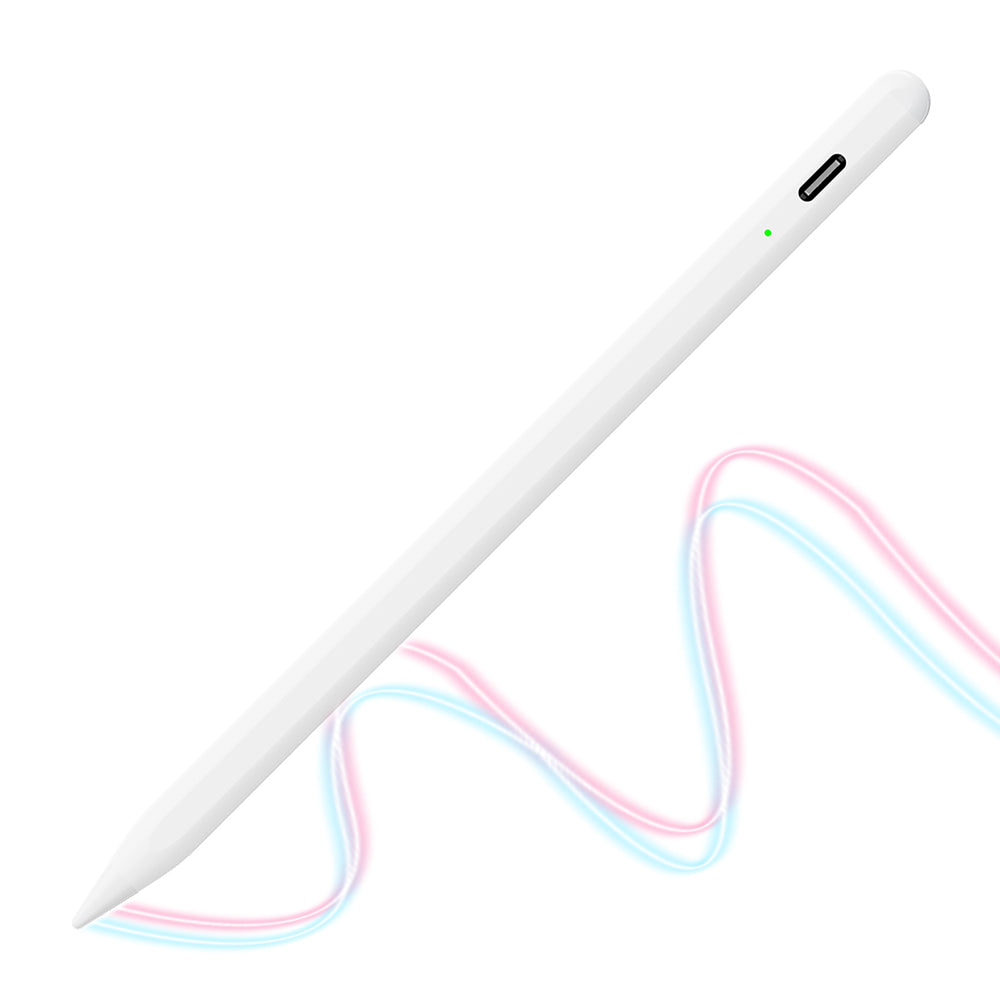 Techsuit - Stylus Pen (AC10-CP) - for iPad, Bluetooth, Type-C, Palm Rejection, Tilt Pressure Sense, 130mAh, 5V, 0.2A - W