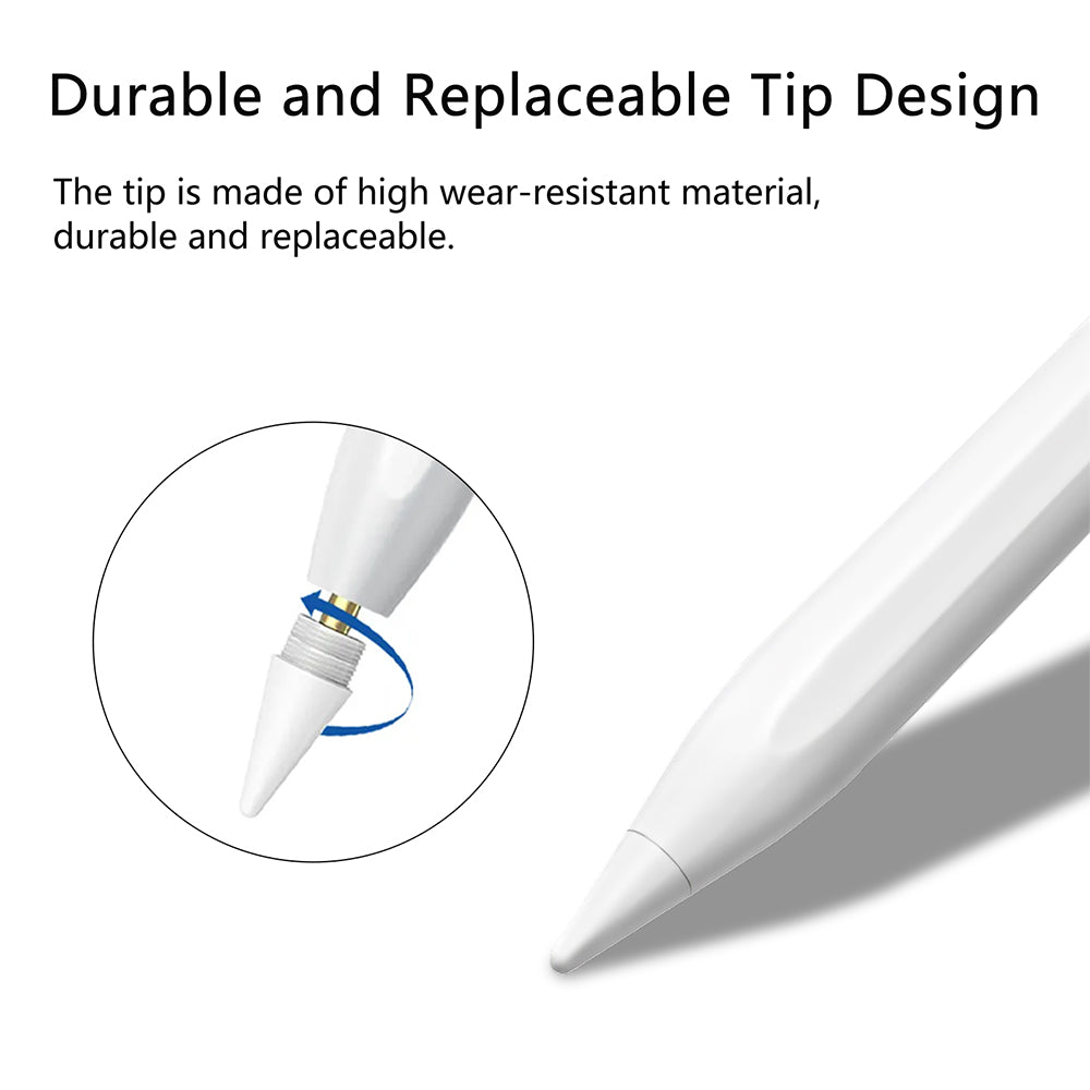 Techsuit - Stylus Pen (AC10-CP) - for iPad, Bluetooth, Type-C, Palm Rejection, Tilt Pressure Sense, 130mAh, 5V, 0.2A - W