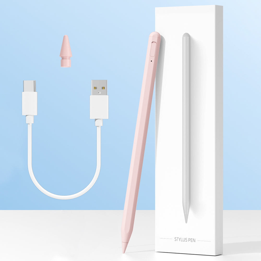 TechSuit Stylus Techsuit Stylus Pen (AC10SH), for iPad, Bluetooth, Type-C, 125mAh, Palm Rejection, Replaceable Apple Nib