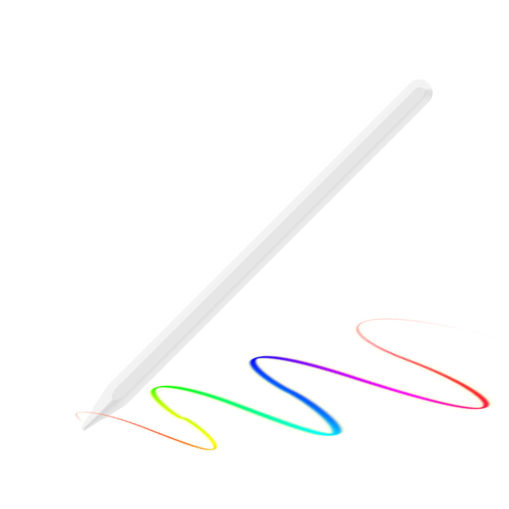 Techsuit - Stylus Pen (AC20-Pro) - for iPad, Bluetooth, Magnetic Charging, Palm Rejection, 70mAh, 5V - White