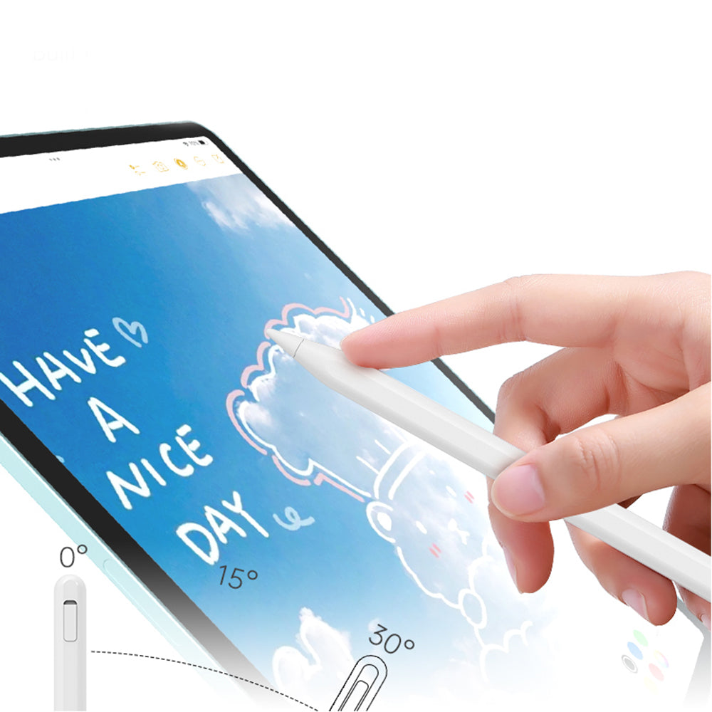 Techsuit - Stylus Pen (V15) - for iPad, Find My Pen App, Bluetooth, Type-C, Palm Rejection, Tilt Sensitivity, 130mAh - W