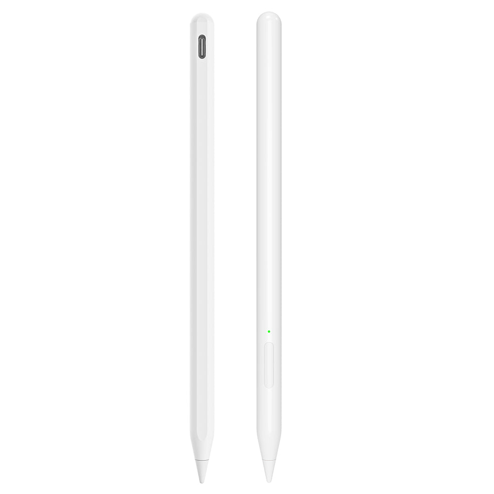 Techsuit - Stylus Pen (V15) - for iPad, Find My Pen App, Bluetooth, Type-C, Palm Rejection, Tilt Sensitivity, 130mAh - W