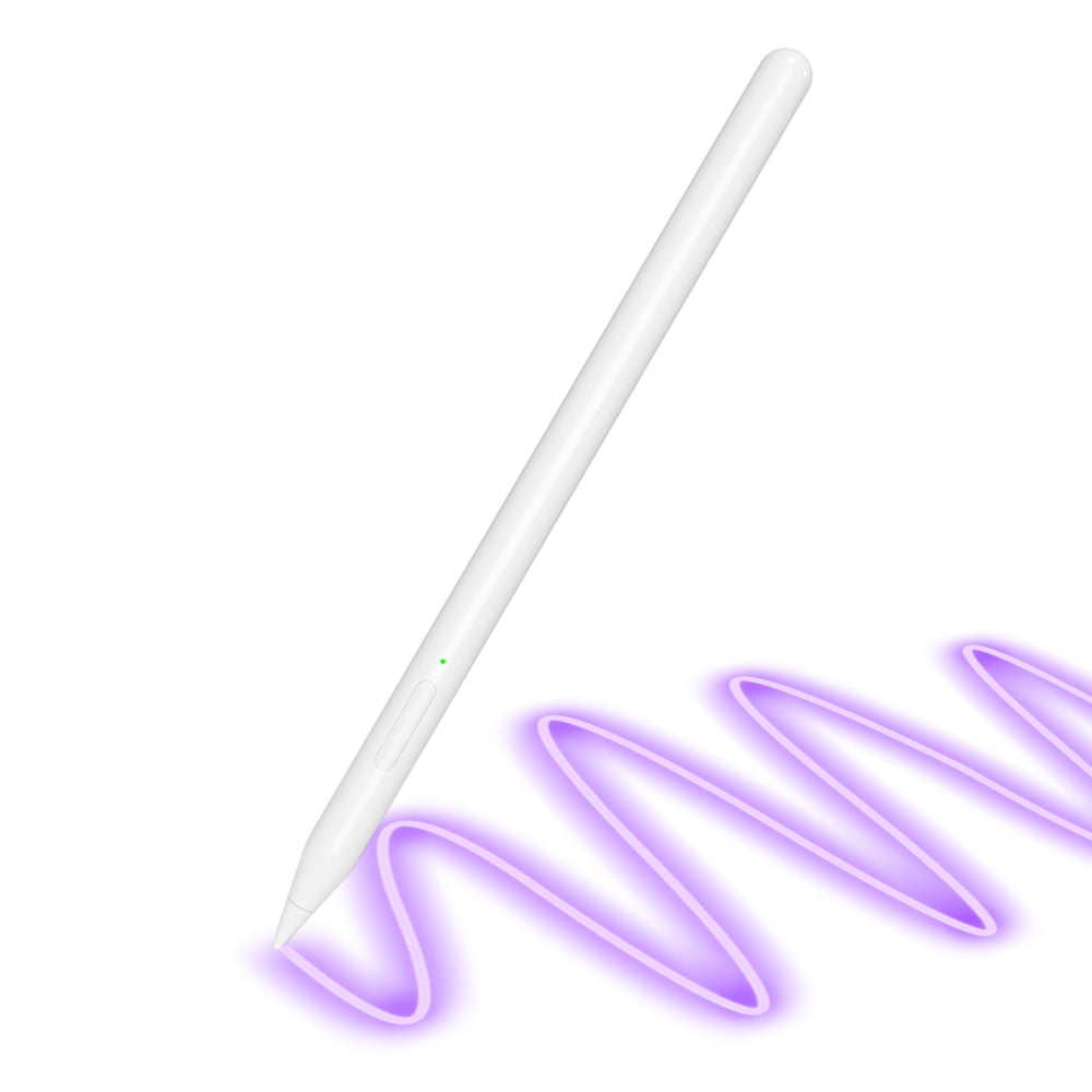 Techsuit - Stylus Pen (V15) - for iPad, Find My Pen App, Bluetooth, Type-C, Palm Rejection, Tilt Sensitivity, 130mAh - W