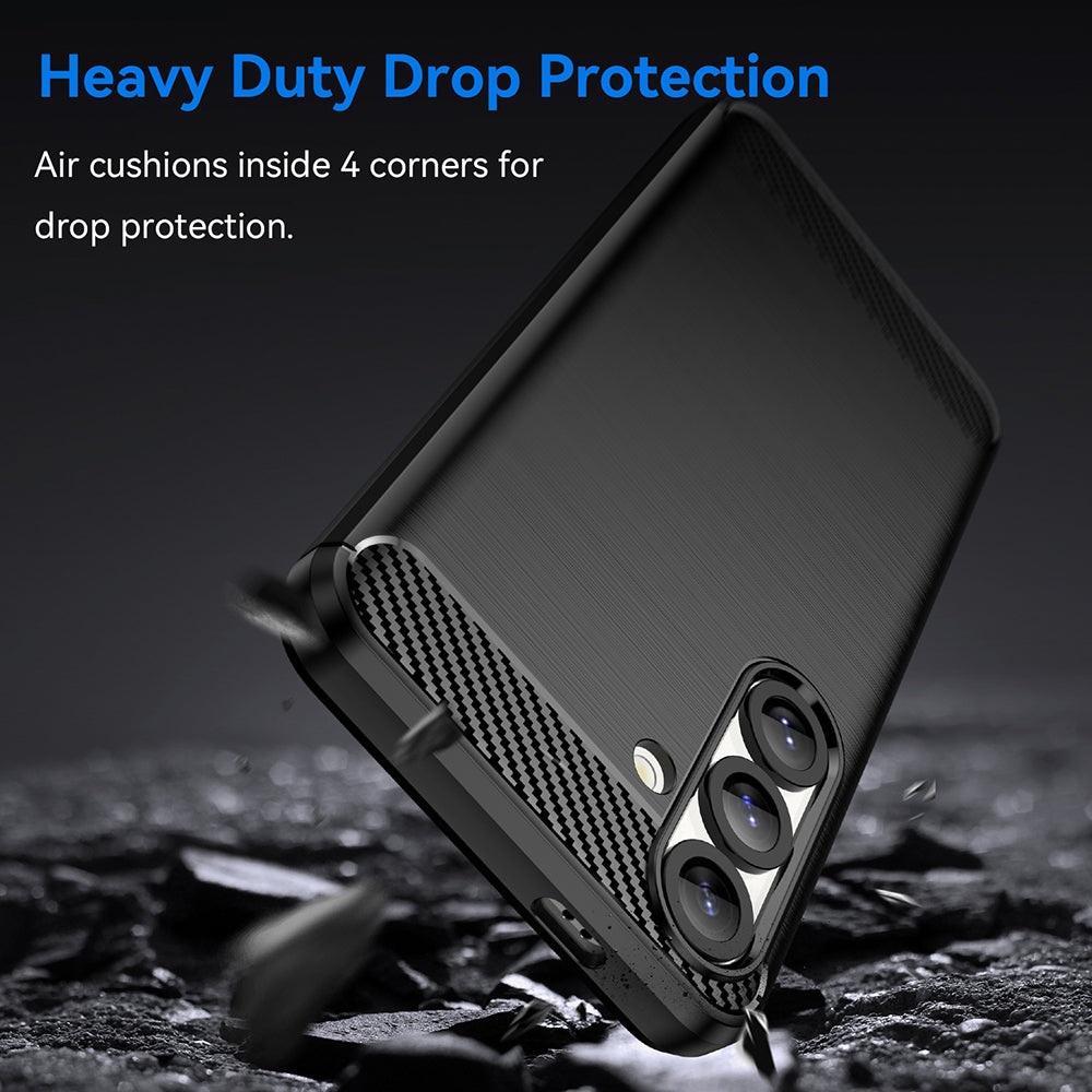 Techsuit - Carbon Silicone - Samsung Galaxy S25 Plus - Black
