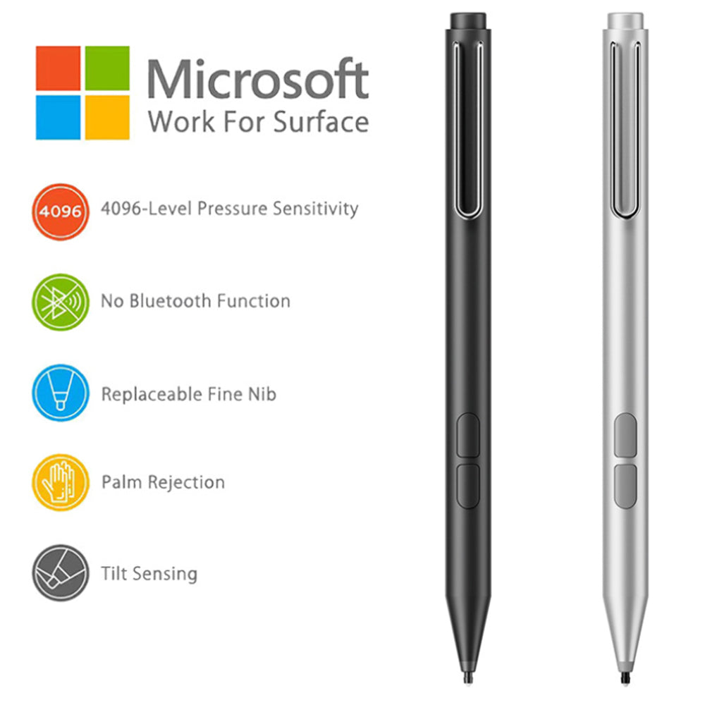 Techsuit - Stylus Pen (F94S) - for Microsoft Surface, Active, Educational Pen, Palm Rejection, AAAA Battery, MPP1.51 - B