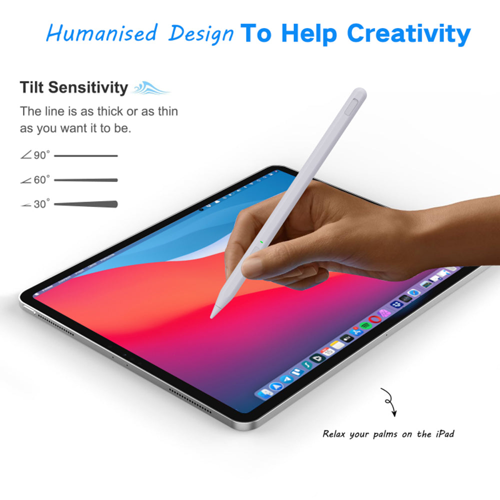 Techsuit - Stylus Pen (F97) - for Microsoft Surface, Active, Type-C, Palm Rejection, Side Adsorption, 90mAh, 5V, 0.2A - 