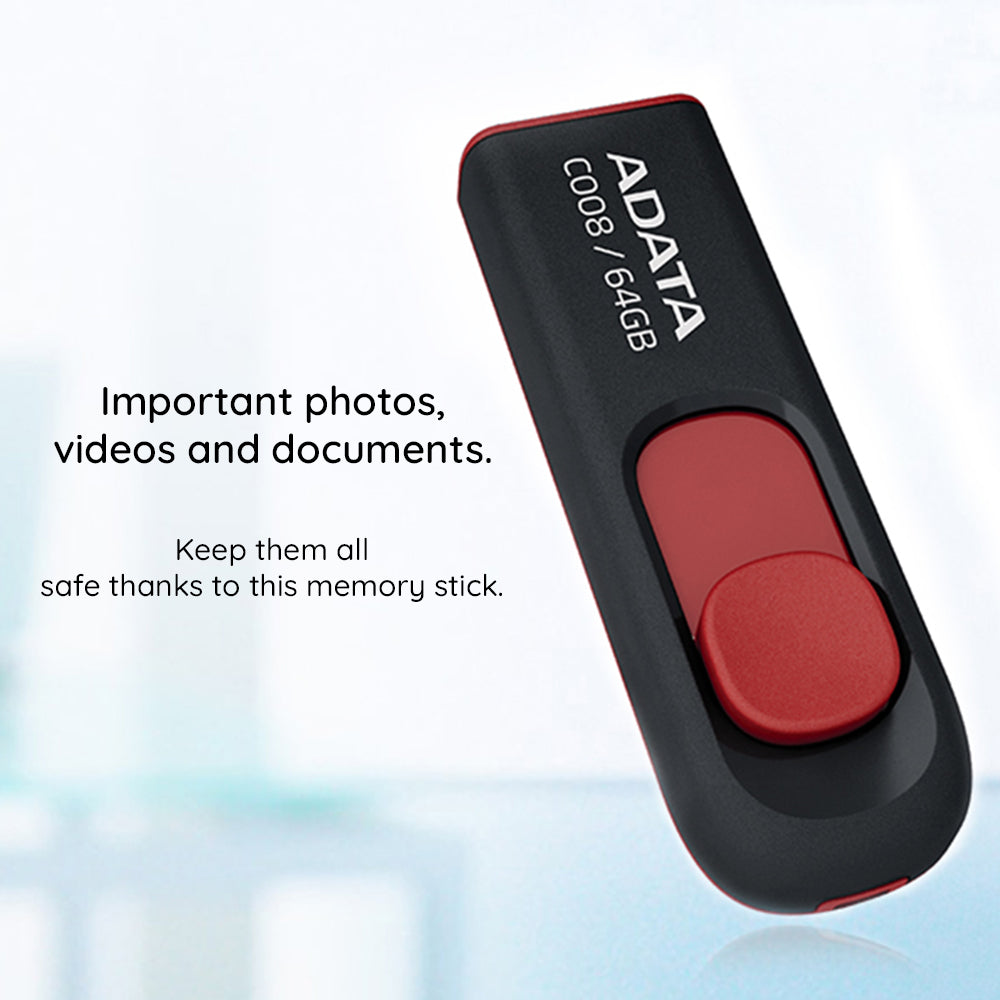Stick de Memorie Adata (AC008-32G-RKD), USB 2.0, 32GB, Negru
