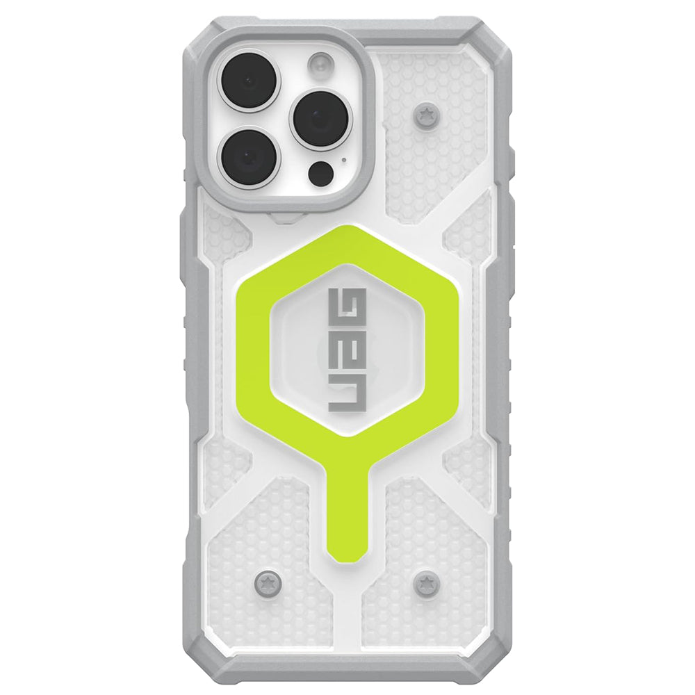 UAG - Pathfinder Clear MagSafe - iPhone 16 Pro Max - Active Neon Lanyard