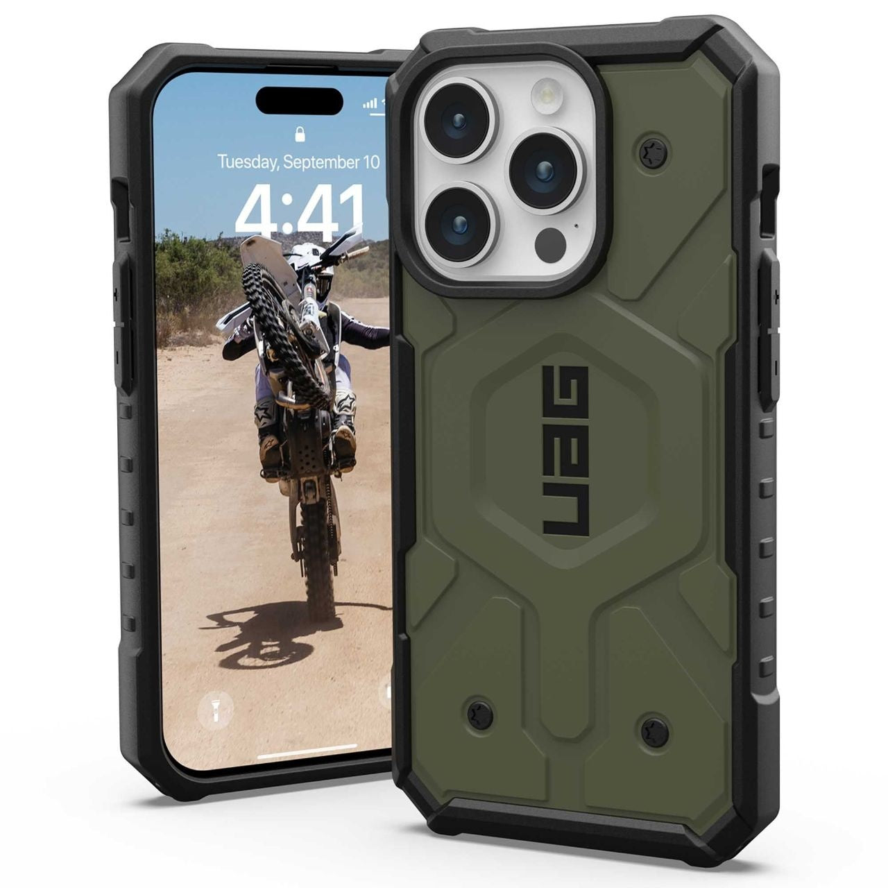 UAG - Pathfinder MagSafe - iPhone 15 Pro - Olive Drab
