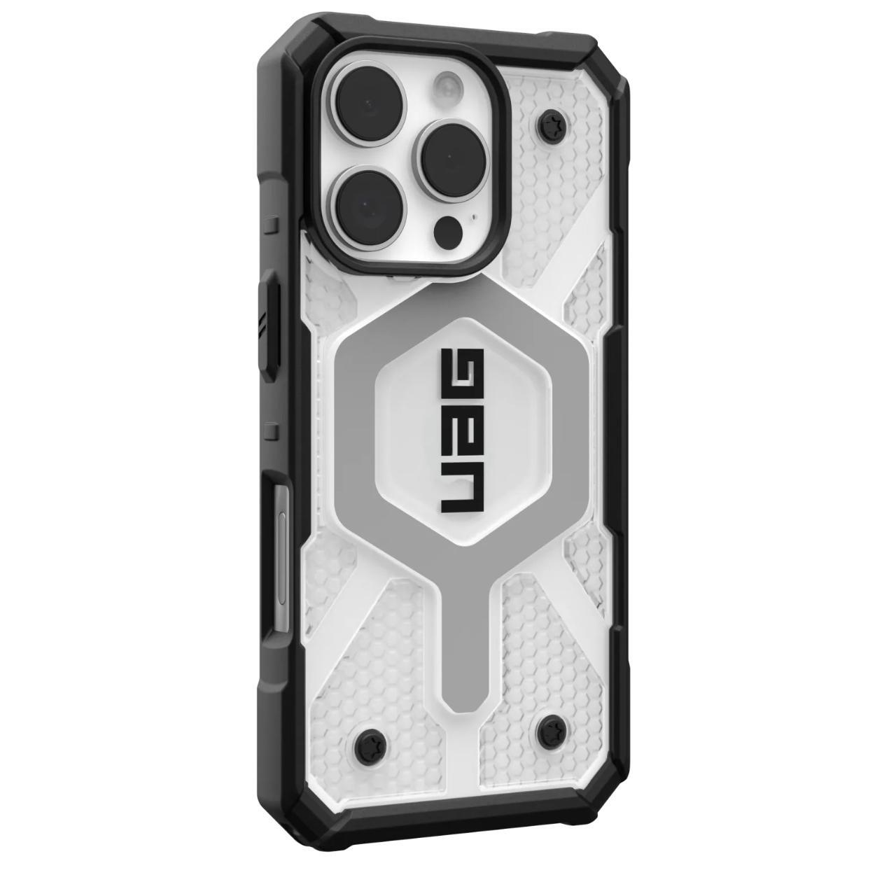 UAG - Pathfinder Clear MagSafe - iPhone 16 Pro - Ice / Silver