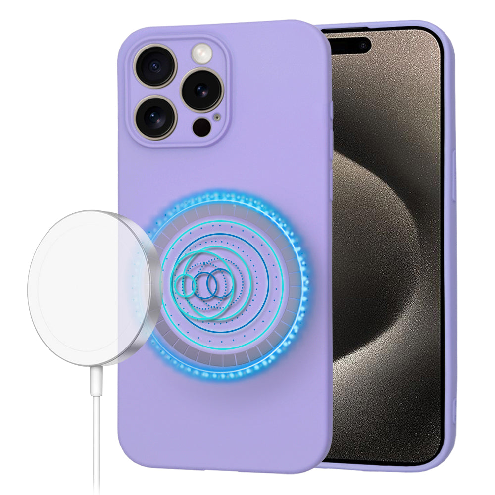 Techsuit - SoftFlex MagSafe - iPhone 15 Pro Max - Light Purple