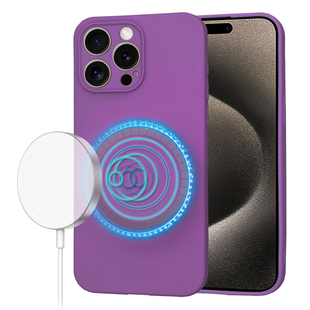 Techsuit - SoftFlex MagSafe - iPhone 15 Pro Max - Purple