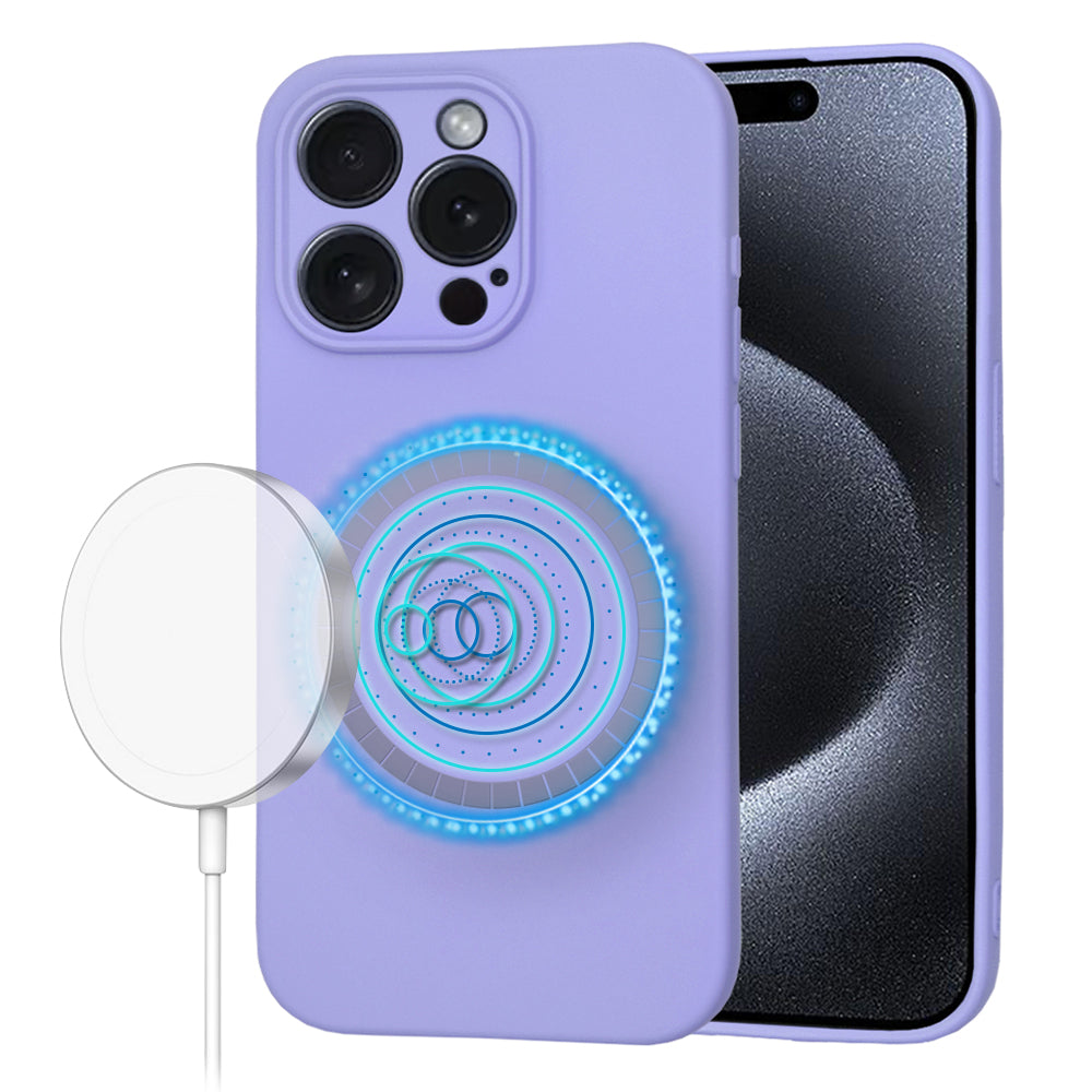 Techsuit - SoftFlex MagSafe - iPhone 15 Pro - Light Purple