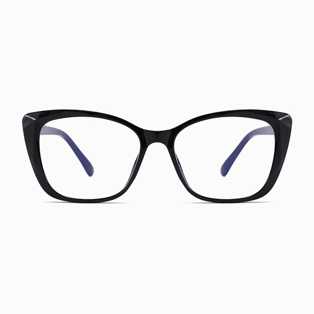 Techsuit - Anti-Blue Light Glasses Reflex PC (PC28016-C1) - Cat Eye - Black
