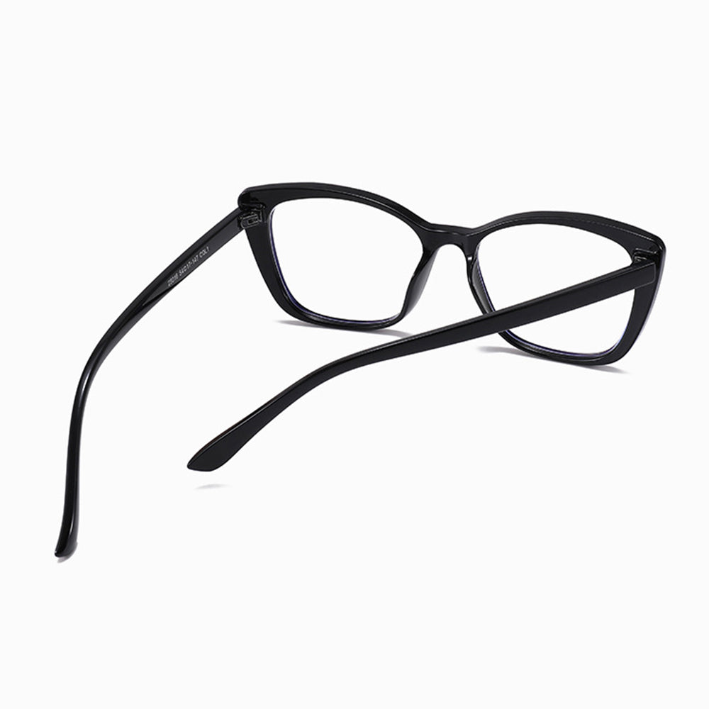 Techsuit - Anti-Blue Light Glasses Reflex PC (PC28016-C1) - Cat Eye - Black