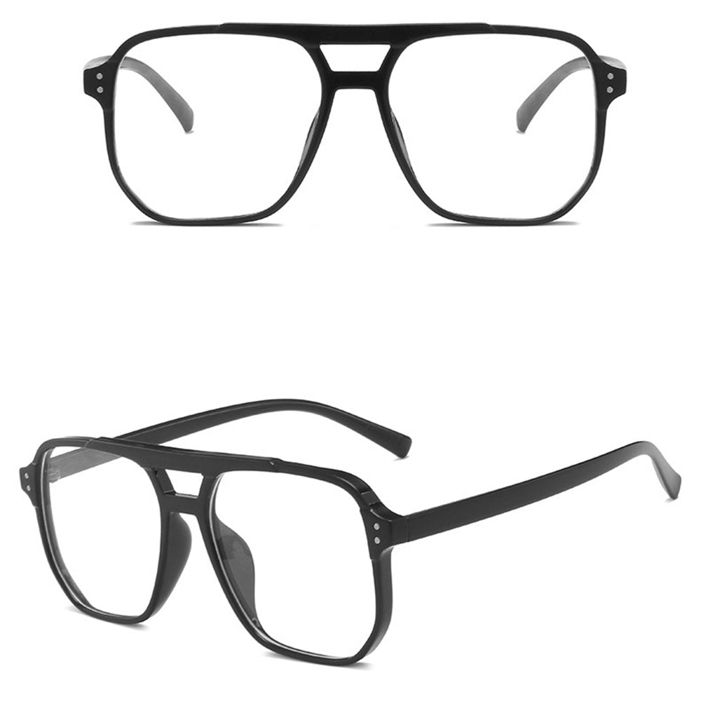 Techsuit - Anti-Blue Light Glasses Reflex PC (PC28014-C1) - Square - Black