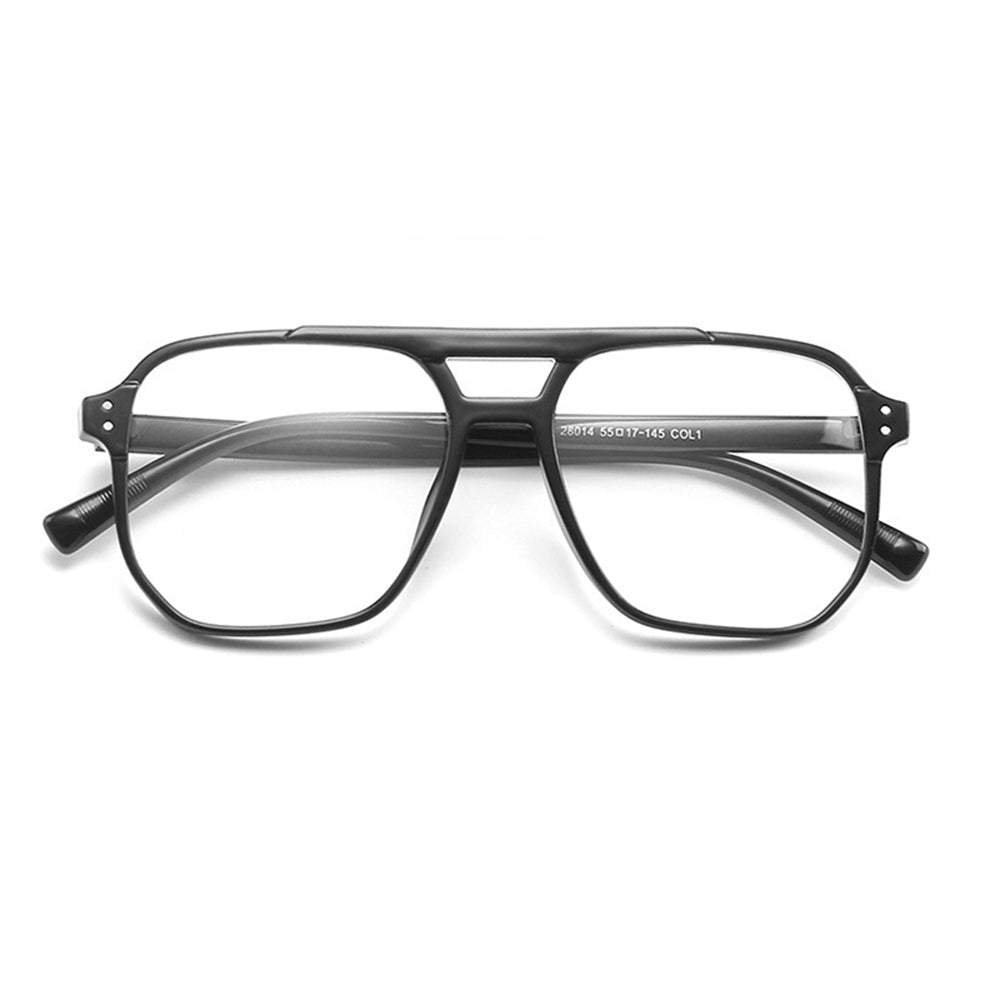 Techsuit - Anti-Blue Light Glasses Reflex PC (PC28014-C1) - Square - Black
