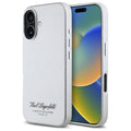 Karl Lagerfeld - Hardcase Leather Hotel (KLHCP16SPGWCMKHG) - iPhone 16 - Grey RSG