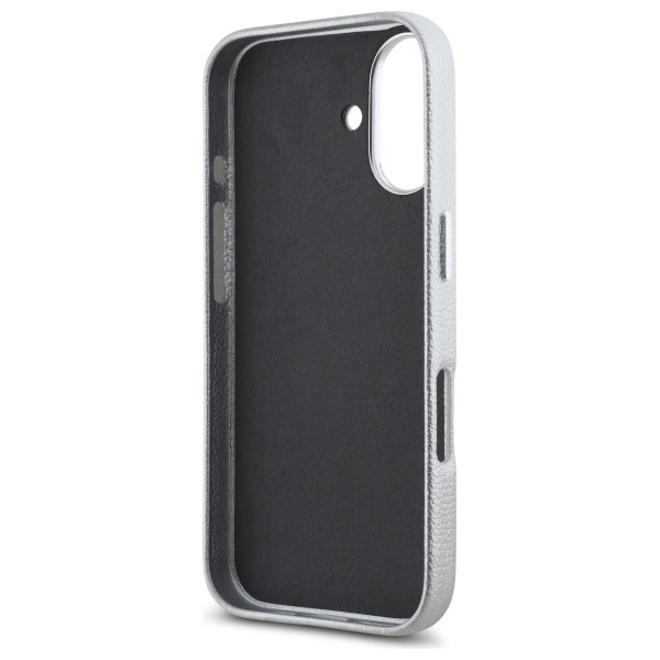 Karl Lagerfeld - Hardcase Leather Hotel (KLHCP16SPGWCMKHG) - iPhone 16 - Grey RSG