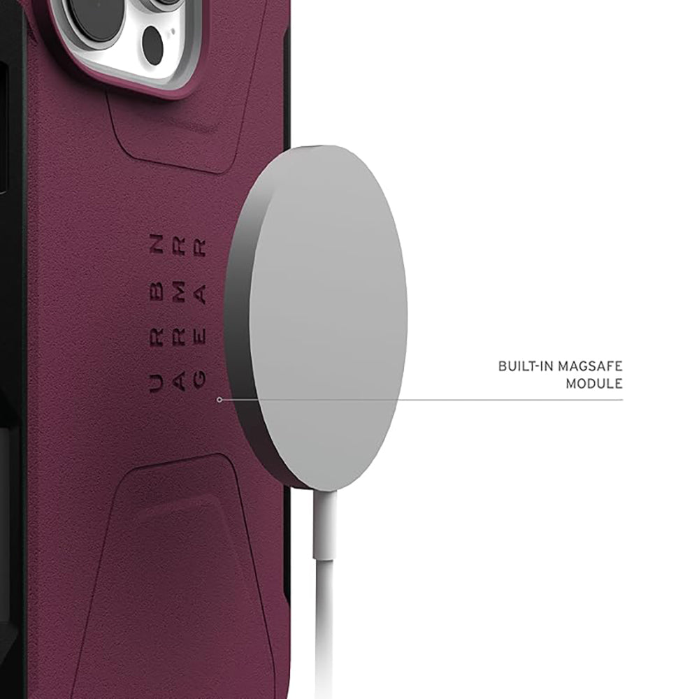 UAG - Civilian MagSafe - iPhone 16 Pro Max - Bordeaux